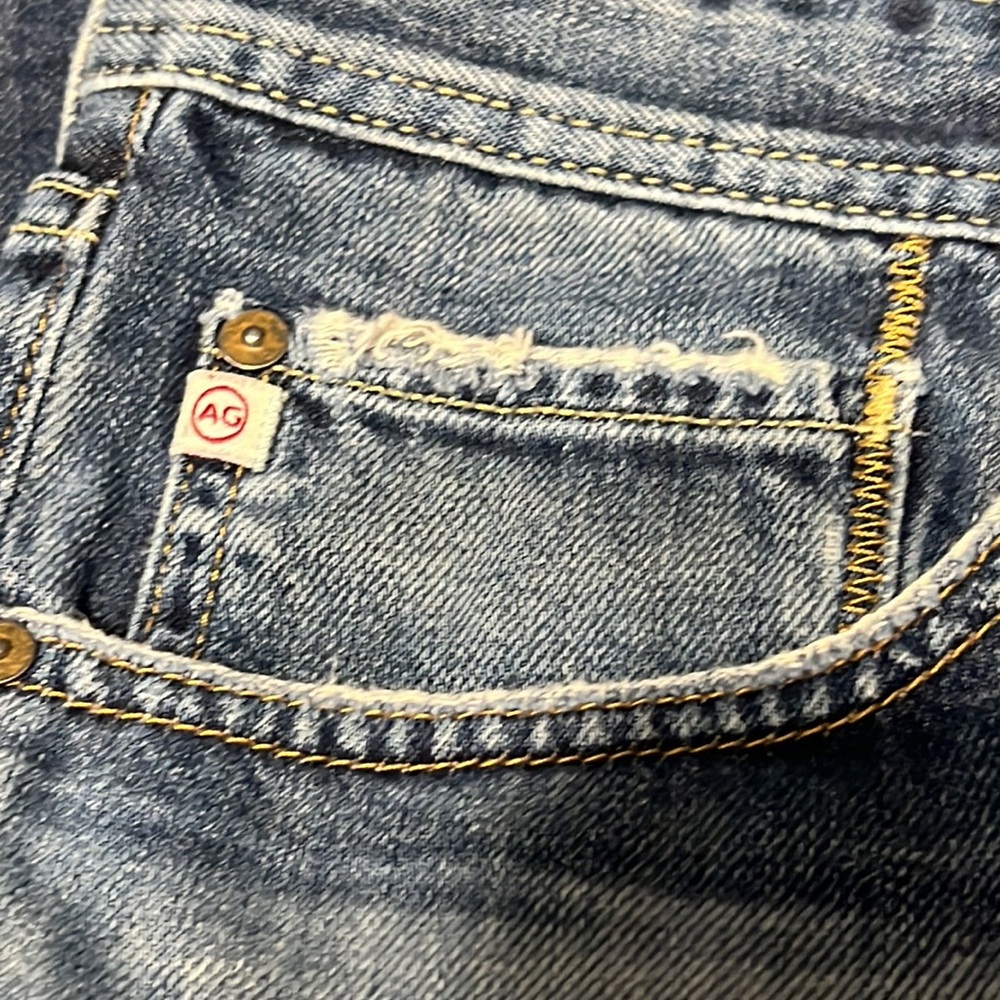 🔥🔥 AG ADRIANO GOLDSCHMIED “Matchbox”Slim Straight Jeans - 34x32 - EXCELLENT - Picture 5 of 13